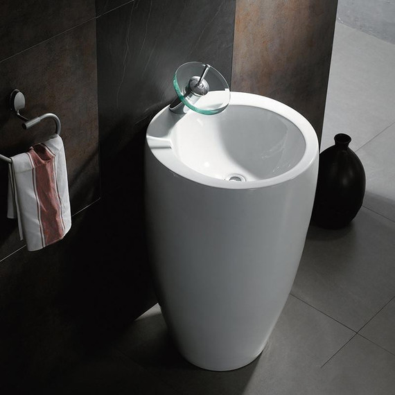 Раковина напольная CeramaLux N 49 см B133 - фото 2