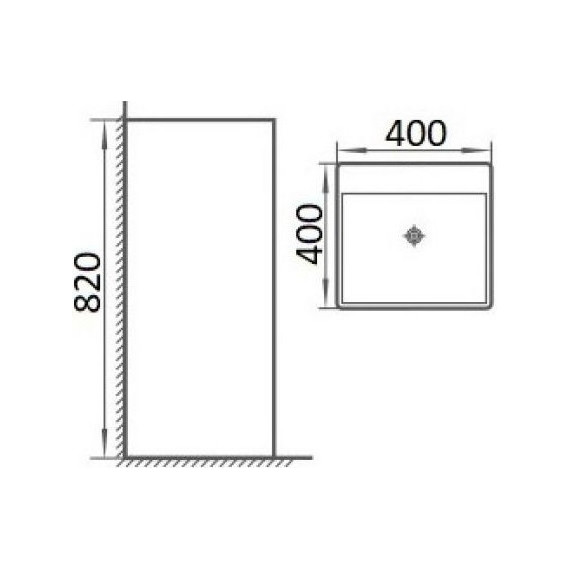 Раковина напольная CeramaLux N 40 см P7005L - фото 6