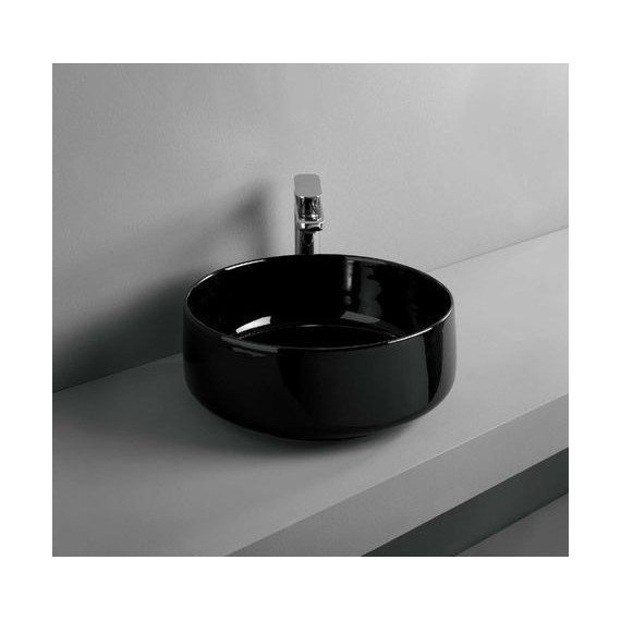 Раковина-чаша ArtCeram Cognac 42 см COL001 17 00, чёрный матовый - фото 2