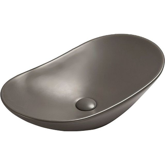 Раковина-чаша CeramaLux NC 61 см 7811AMDH-2, серый - фото 