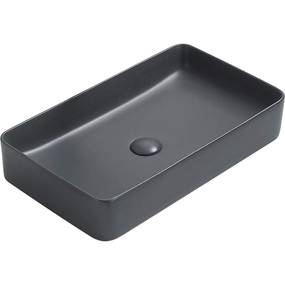 Раковина-чаша CeramaLux NC 60 см 78189MDH-2, серый - фото 