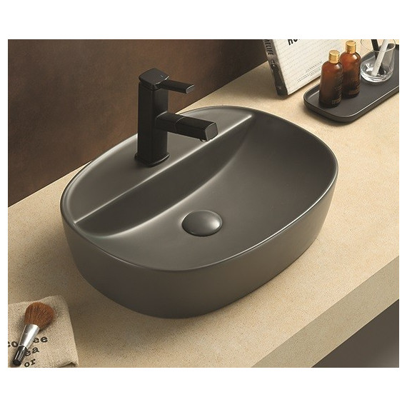 Раковина-чаша CeramaLux NC 50 см 78239XMDH-2, серый - фото 2