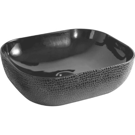 Раковина-чаша CeramaLux LuxeLine 50 см D1302H004, черный глянцевый - фото 