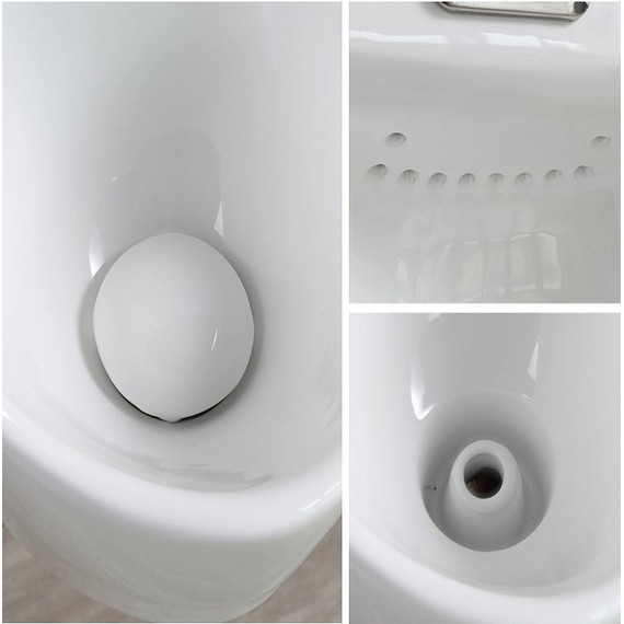 Писсуар подвесной сенсорный CeramaLux X546P (слив в стену) - фото 3