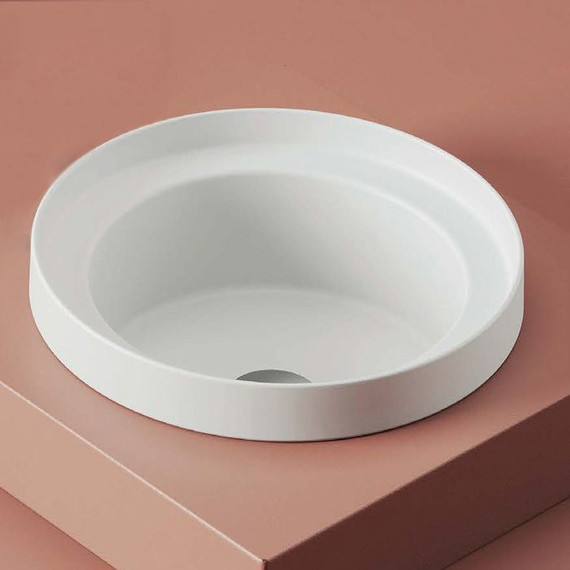 Раковина врезная на столешницу Artceram Fuori Scala 40 см TFL032 05 00, белый матовый - фото 