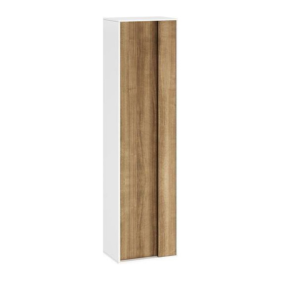 Пенал подвесной Ravak Step 43 см X000001420, белый/орех - фото 