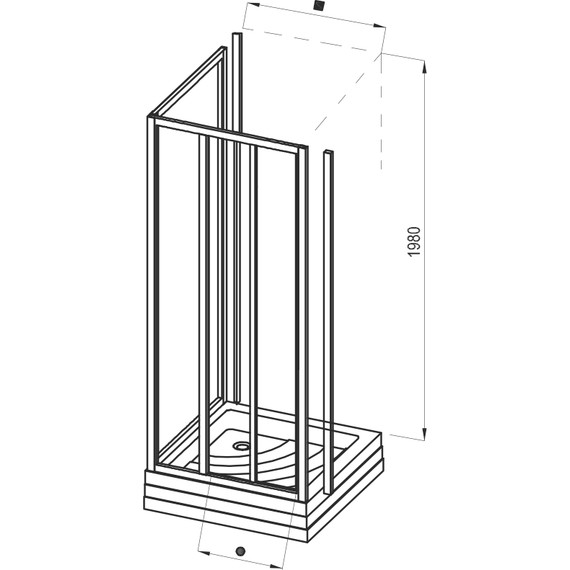Душевое ограждение Ravak Supernova ASDP3+APSS 100х90 см, сатин/прозрачное - фото 9