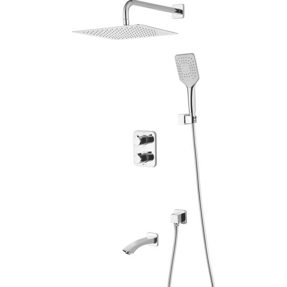 Душевая система для ванны с термостатом Lemark Yeti LM7842C - фото 