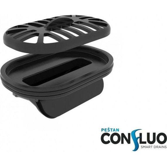 Трап Pestan (BETTOSERB) Confluo Frameless Line Black Matte 65 см 13701320, черный матовый (под плитку), Цвет производителя: чёрный, Размер трапа: 650 - фото 6