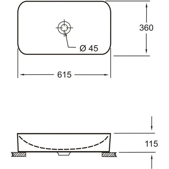 Раковина-чаша Pestan Fluenta 61 см 40008299, белый бриллиант - фото 9