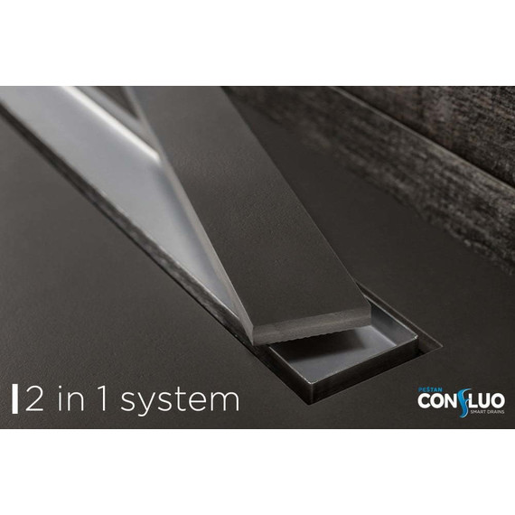 Душевой трап с поддоном Pestan (BETTOSERB) Confluo Frameless Line 55 см 40007822SS, хром матовый (под плитку) - фото 4