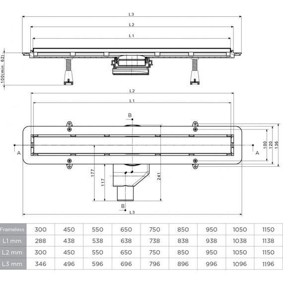 Трап Pestan (BETTOSERB) Confluo Frameless Line White Glass 65 см 13701213, хром матовый/белый, Цвет производителя: белый, хром матовый, Размер трапа: 650 - фото 15