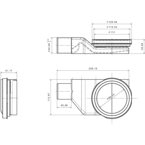 Трап Pestan (BETTOSERB) Confluo Frameless Line White Glass 55 см 13701212, хром матовый/белый, Цвет производителя: белый, хром матовый, Размер трапа: 550 - фото 16