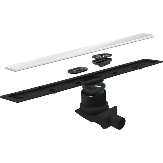 Трап Pestan (BETTOSERB) Confluo Frameless Line White Glass 55 см 13701212, хром матовый/белый, Цвет производителя: белый, хром матовый, Размер трапа: 550 - фото 4