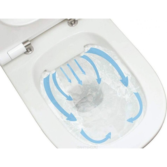 Инсталляция с подвесным унитазом Pestan Fluenta Rimless SET40006661PW (кнопка Play белая) - фото 6