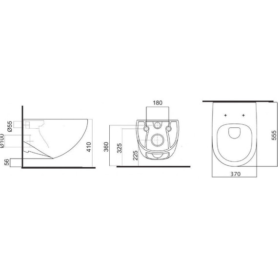 Инсталляция с подвесным унитазом Pestan Fluenta Rimless SET40006661PW (кнопка Play белая) - фото 8