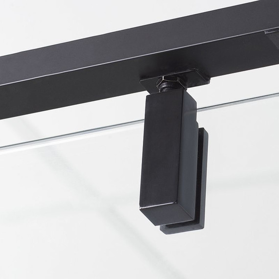 Душевая дверь WasserKraft Elbe 100 см 74P12, черный/прозрачное - фото 4