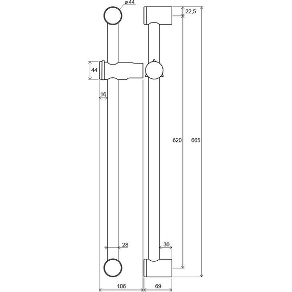 Набор смесителей 5 в 1 для ванны Ravak Set Neo 70508016 - фото 19