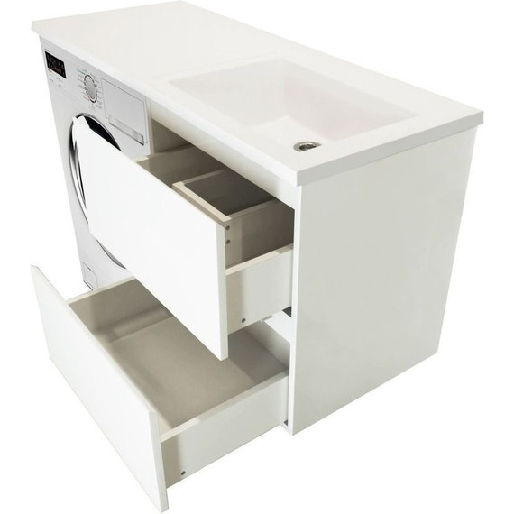 Тумба подвесная с раковиной-столешницей Эстет Dallas Luxe 150 см (2 ящика) R ФР-00009842 - фото 2