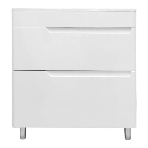 Тумба напольная с раковиной Эстет Kare Luxe 80 см (2 ящика) ФР-00005719 - фото 