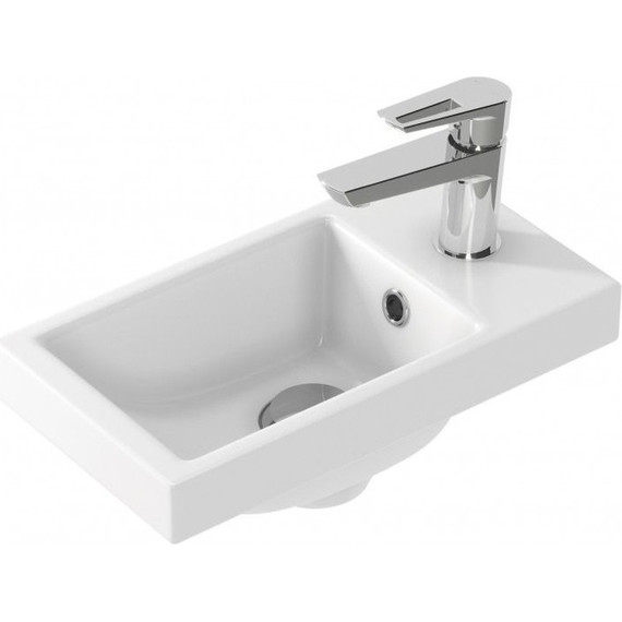 Тумба подвесная с раковиной Cersanit Lara 40 см A63420, орех - фото 7