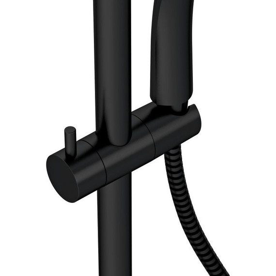 Душевая стойка с термостатом Cersanit Brasko Black 64527, черный - фото 3