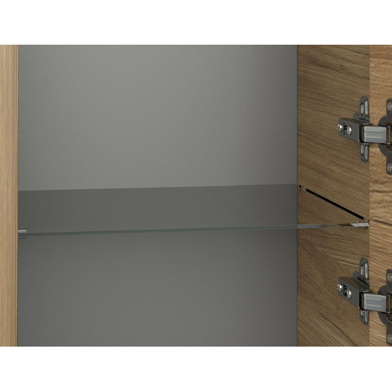 Пенал подвесной Cersanit Lara 30 см A63417, универсальный, орех - фото 4