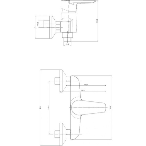 Смеситель для душа Cersanit Vero 63062 - фото 9