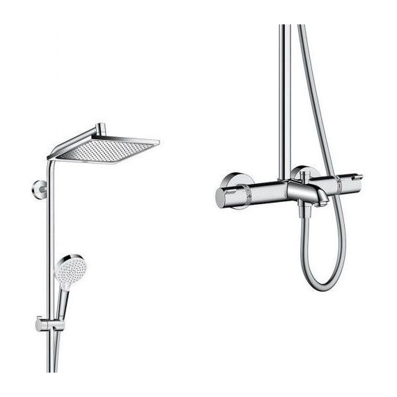Душевая стойка Hansgrohe Crometta E 240 1jet Showerpipe 27298000 - фото 2