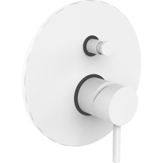 Смеситель для ванны Paffoni Light LIG015BO, белый матовый - фото 