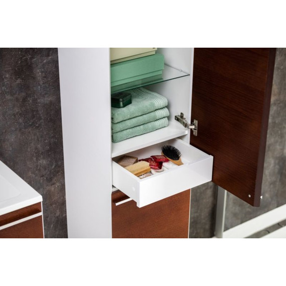 Пенал подвесной Ravak Clear SB 40 см L вишня - фото 7