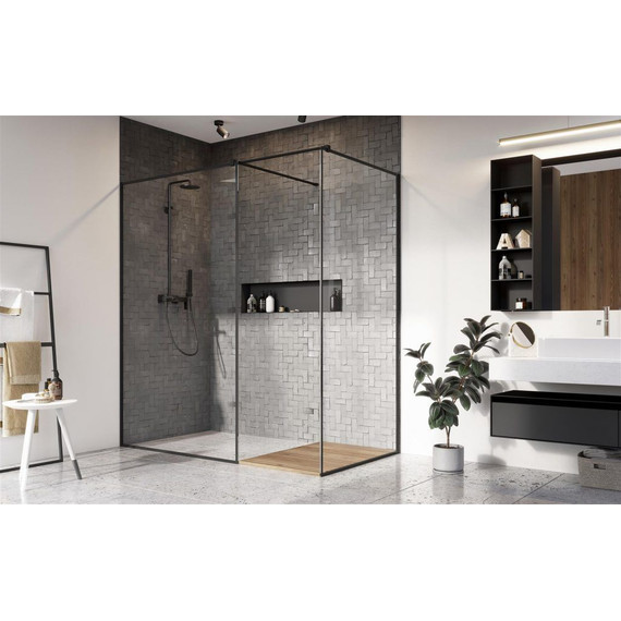 Душевое ограждение Radaway Modo New Black III Frame 80x75 см (стекло 8 мм), черный/прозрачное - фото 2