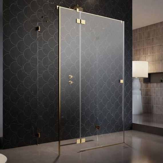 Душевое ограждение Radaway Essenza Pro Gold KDJ+S 120x75 см L, золото/прозрачное - фото 