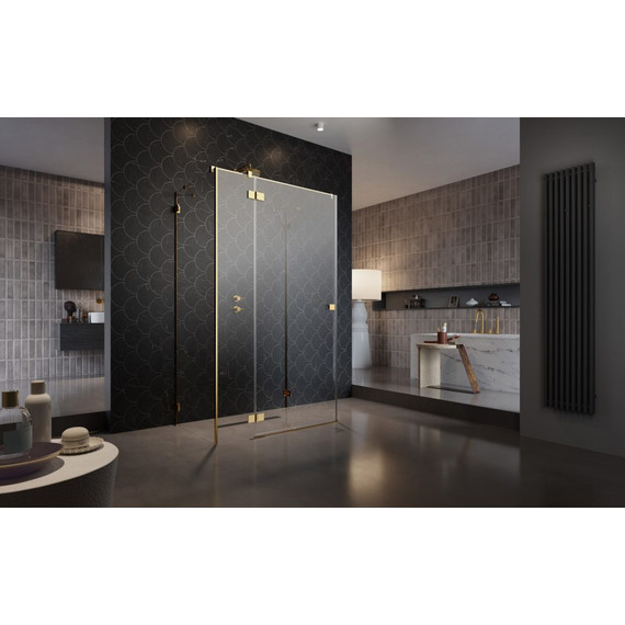 Душевое ограждение Radaway Essenza Pro Gold KDJ+S 110x75 см L, золото/прозрачное - фото 2