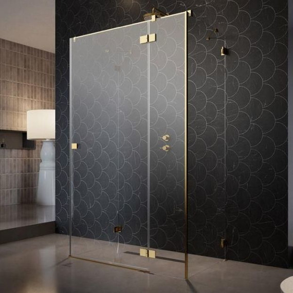 Душевое ограждение Radaway Essenza Pro Gold KDJ+S 120x70 см R, золото/прозрачное - фото 