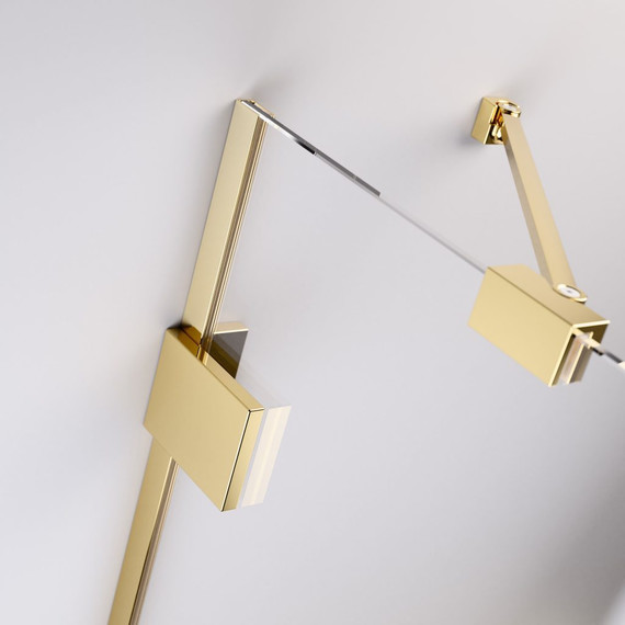 Душевое ограждение Radaway Essenza Pro Gold KDJ+S 80x75 см L, золото/прозрачное - фото 6