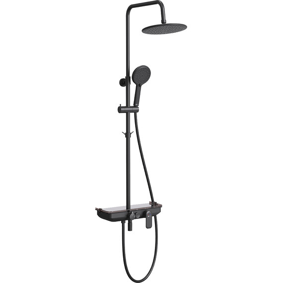 Душевая стойка Lemark Tropic LM7012BL, черный - фото 
