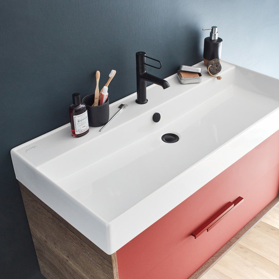 Раковина подвесная Jacob Delafon Vivienne 101 см EXBJ112-00 - фото 4