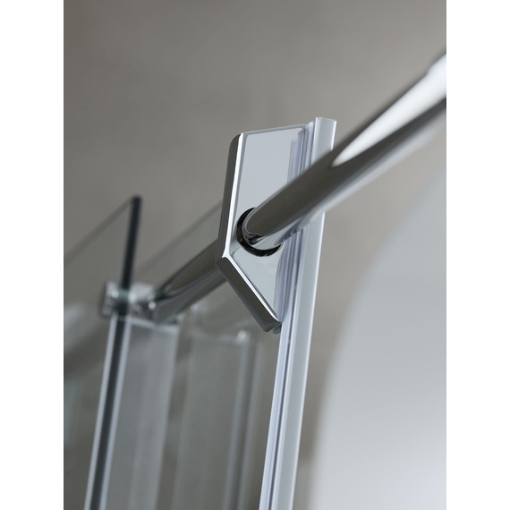 Душевое ограждение Kolpa-San Virgo TK 160x90 см (стекло 8 мм), хром/прозрачное - фото 2