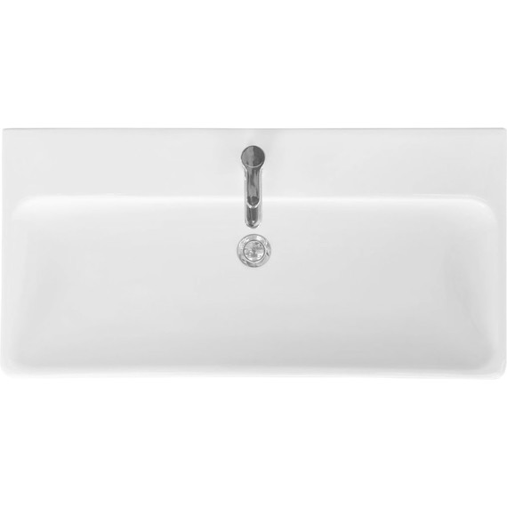 Тумба подвесная с раковиной Акватон Оливия 90 см 1A254401OLVG0, бежевый/дуб веллингтон - фото 8