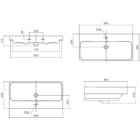 Тумба подвесная с раковиной Акватон Оливия 90 см 1A254401OLVG0, бежевый/дуб веллингтон - фото 10