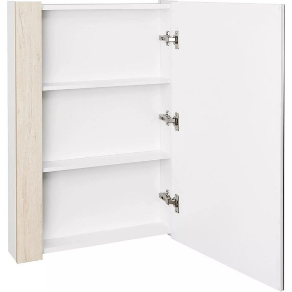 Зеркало-шкаф Акватон Кантри 55 см 1A257702AHB20, белый глянцевый/дуб верона - фото 5