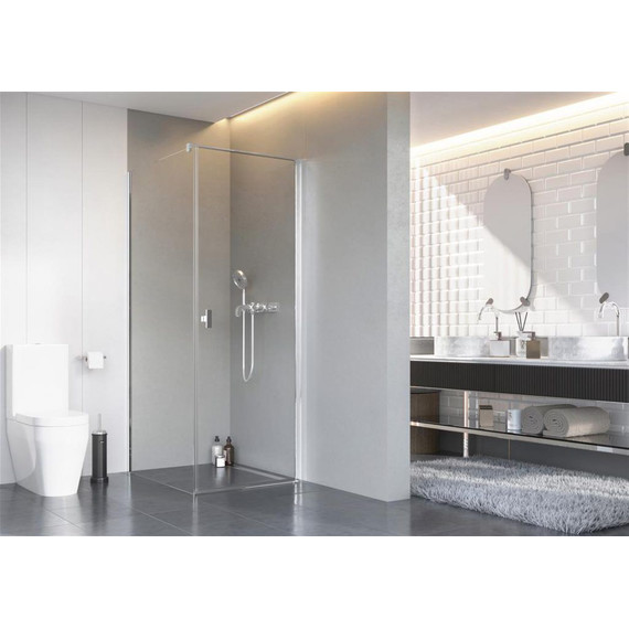 Душевое ограждение Radaway Nes 8 KDJ I 80x70 см R (стекло 8 мм), хром/прозрачное - фото 2
