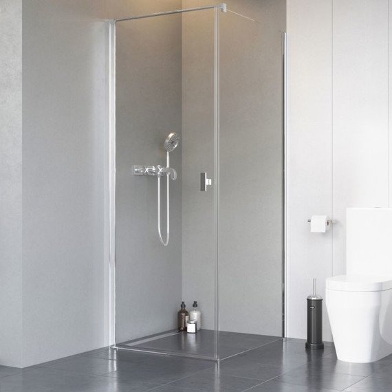 Душевое ограждение Radaway Nes 8 KDJ I 80x75 см L (стекло 8 мм), хром/прозрачное - фото 