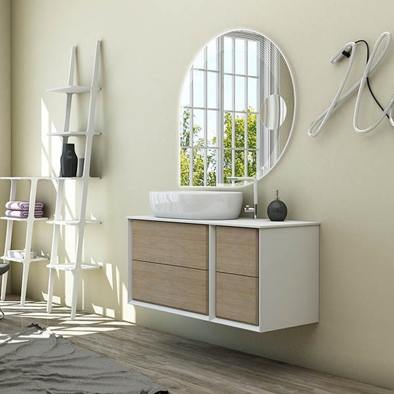 Модуль подвесной Cezares Bellagio 35 см 54719, белый/Rovere Tabacco - фото 3