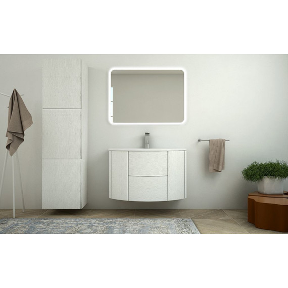 Тумба подвесная с раковиной Cezares Eden 90 см 55072, Frassino bianco - фото 3