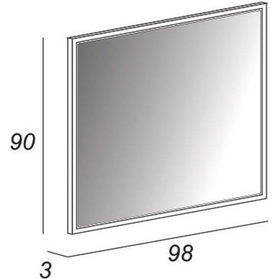 Зеркало Cezares Tiffany Led 98 см 45048, Blu Petrolio - фото 5