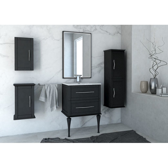 Пенал подвесной Cezares Tiffany 40 см 54964, Nero grafite - фото 4