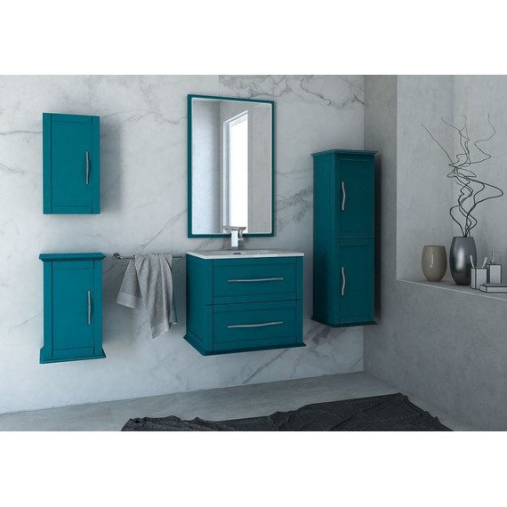 Пенал подвесной Cezares Tiffany 40 см 54965, Blu Petrolio - фото 2