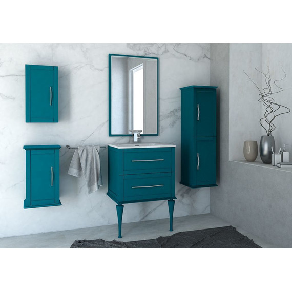 Пенал подвесной Cezares Tiffany 40 см 54965, Blu Petrolio - фото 3